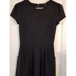 Alex and Marie Black Pocket Coctail Woman Classy Short Sleeve Dress
